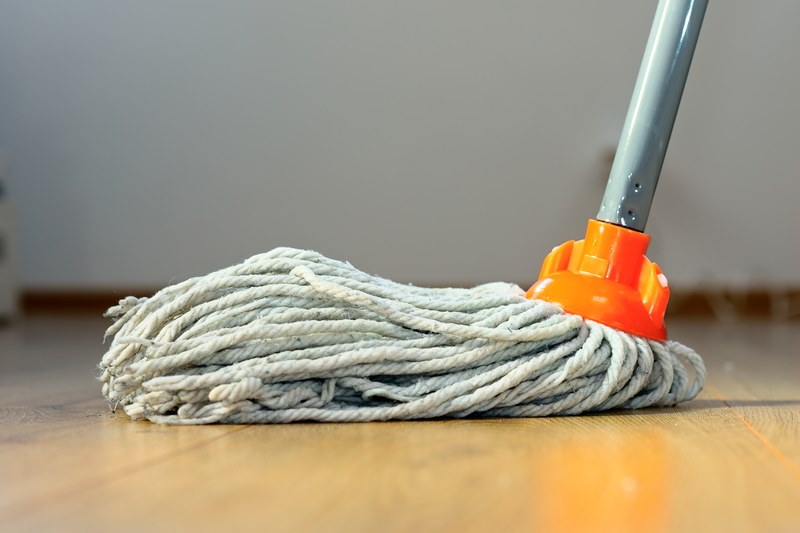 wooden floor mop